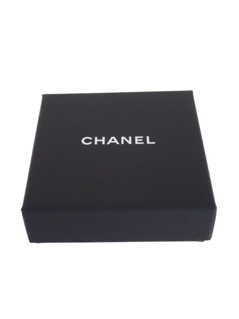 Chanel CC Logo Pearl Brooch Metal Faux White Gold White